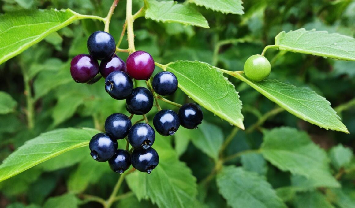 Plant With Purple Berries