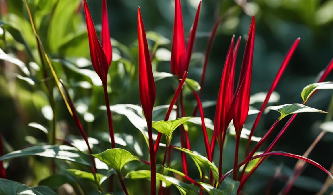 Plant With Red Stems