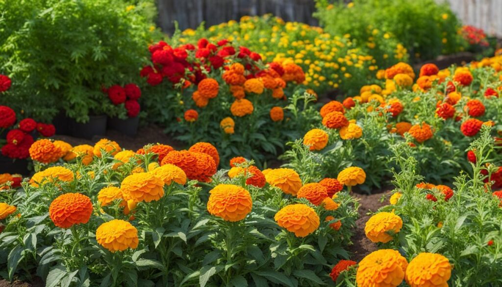 Planting Marigolds with Peppers