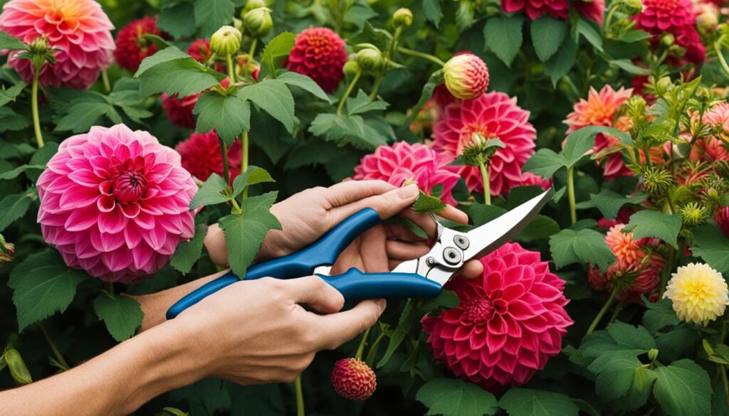 Pruning and Caring for Dahlias