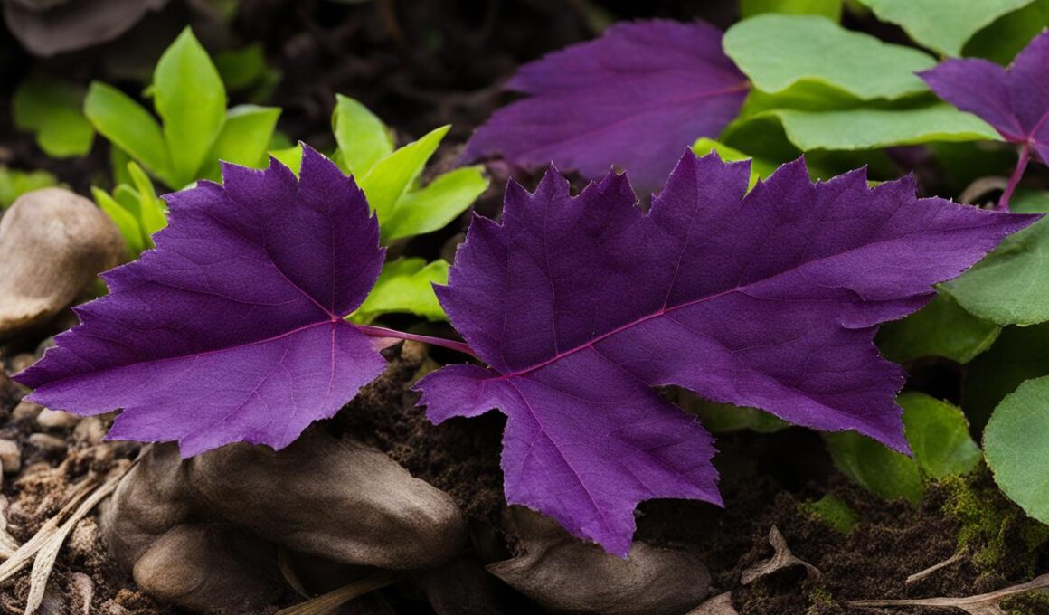 Purple Leaf Plant Identification