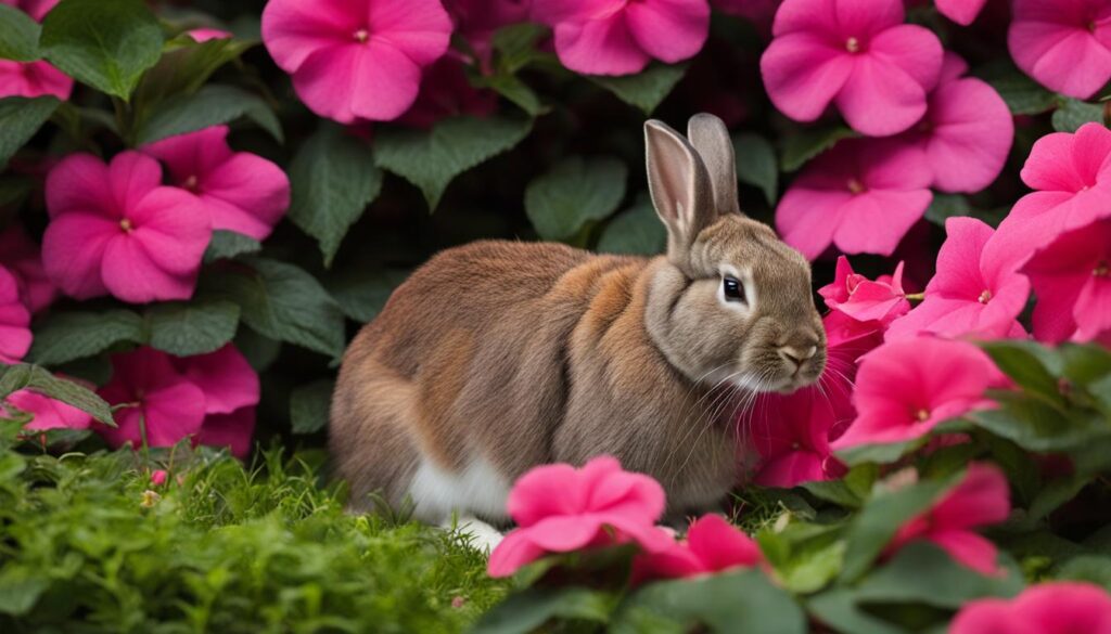 Rabbit Behavior and Impatiens Consumption