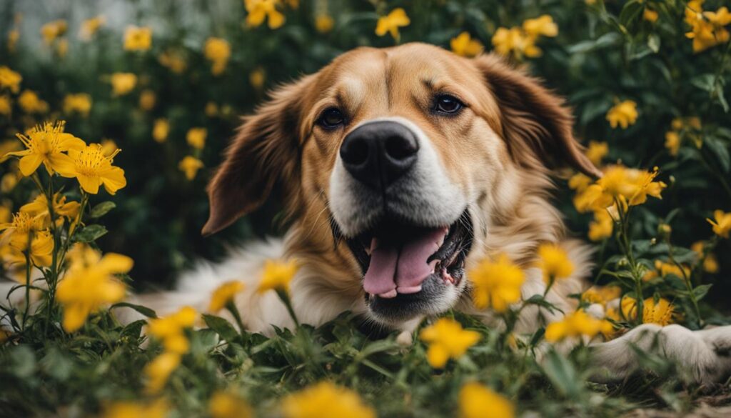 Signs of honeysuckle poisoning in dogs
