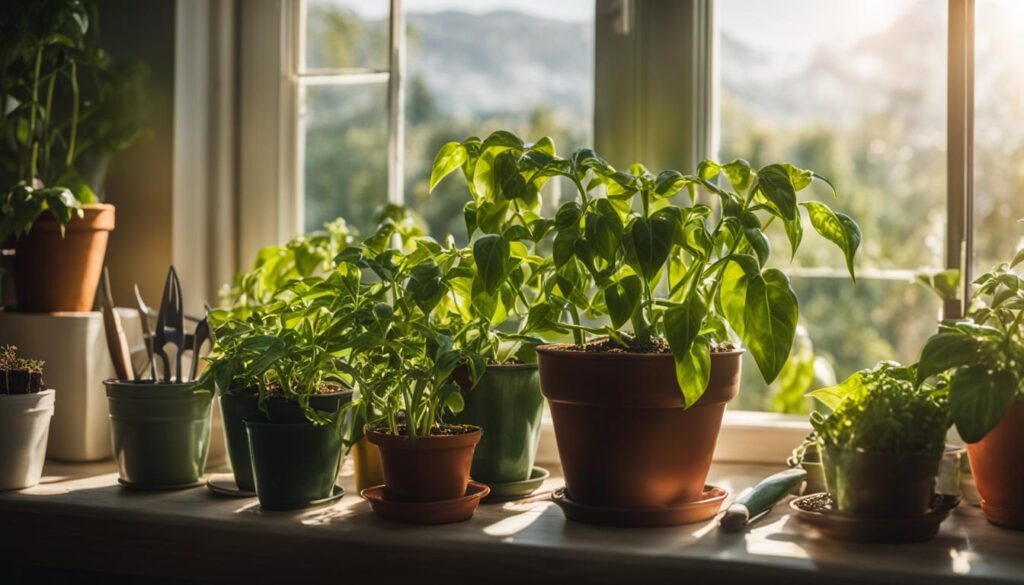 Transitioning Peppers from Indoors to Sunlight