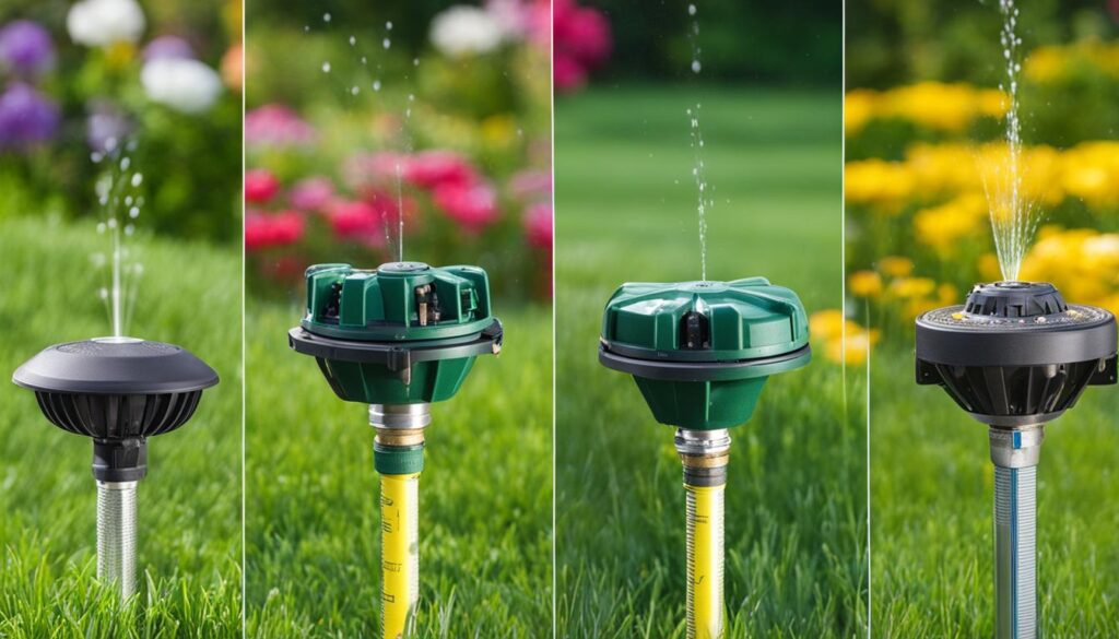 Types of Sprinkler Heads and Their Adjustment