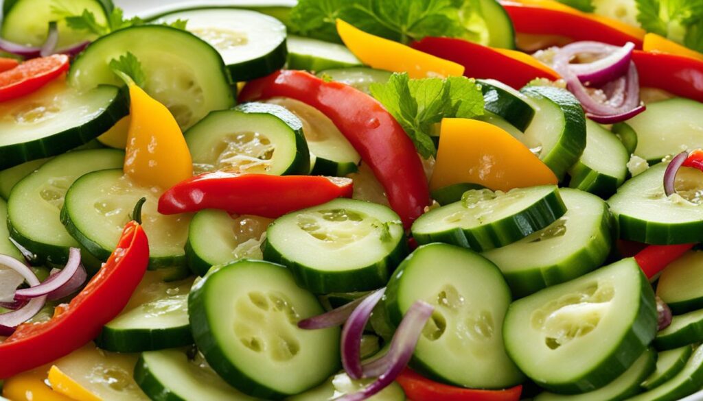 Viral Cucumber and Sweet Pepper Salad