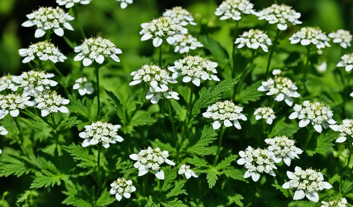 Weed With Small White Flowers