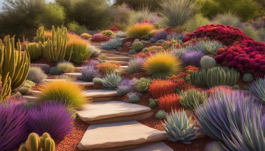 Xeriscaping on a Slope