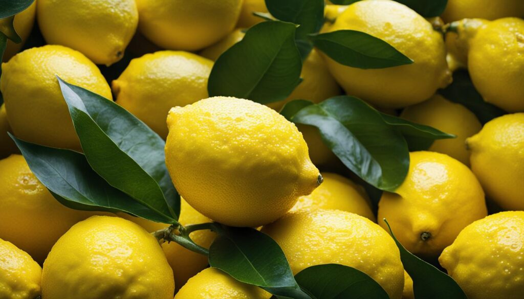 appearance of ripe lemons