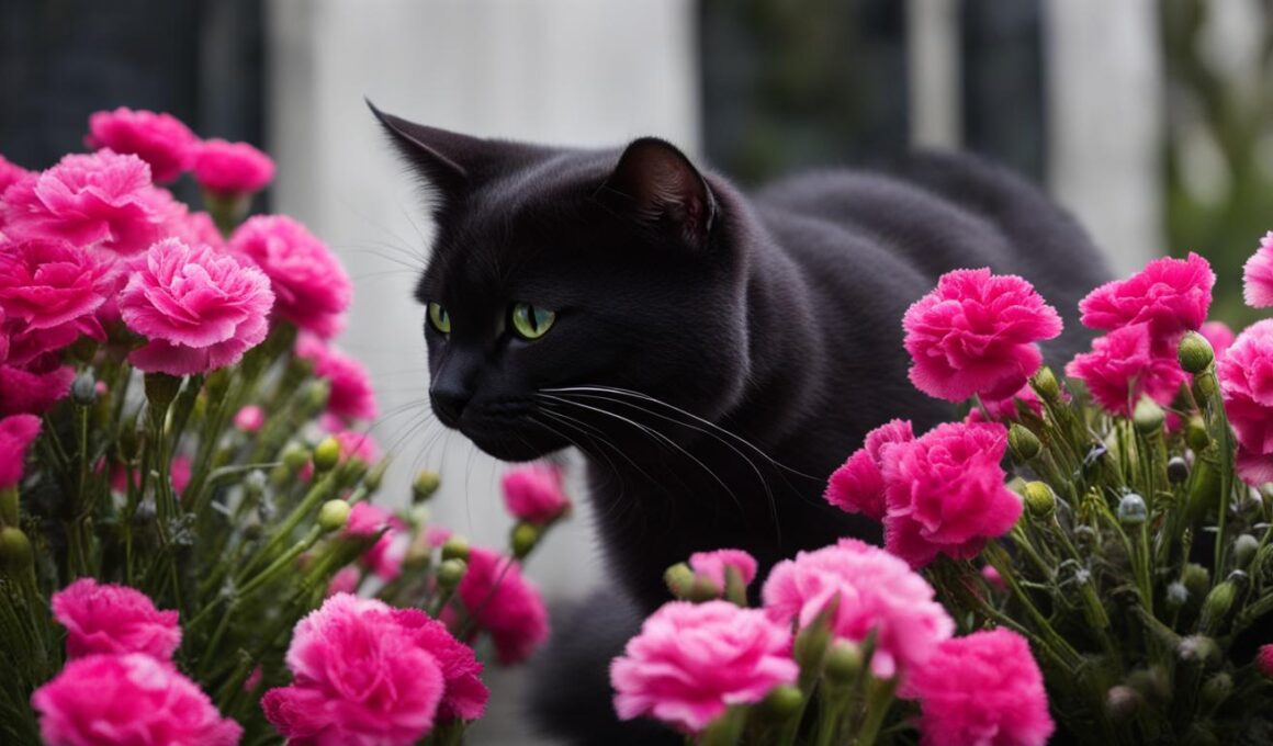 are carnations toxic to cats