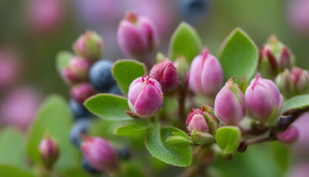 blueberry flower bud development