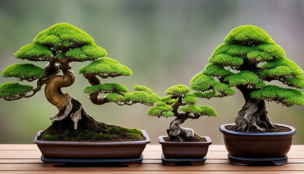 bonsai tree growth rate