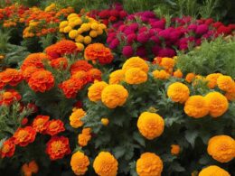 can i plant marigolds with peppers