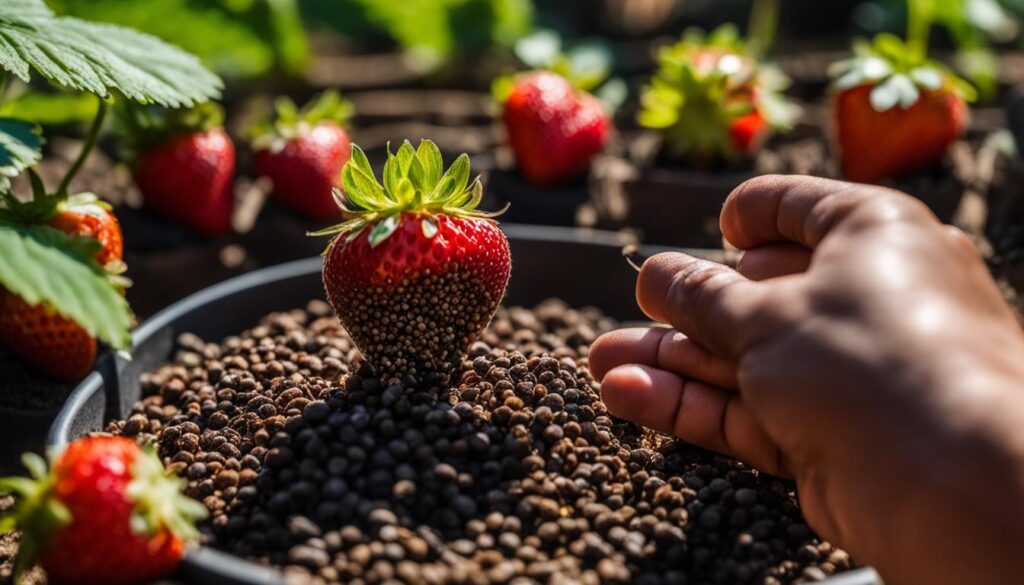 choosing strawberry seeds