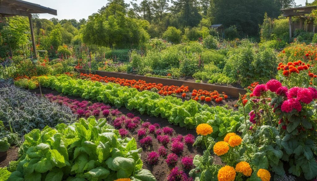 companion planting flowers and vegetables