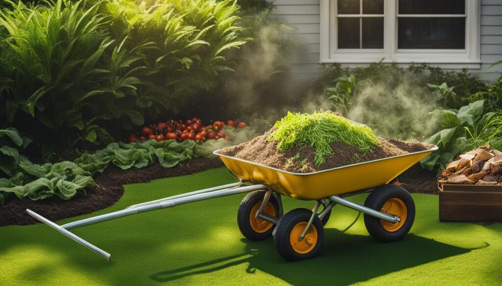 composting grass clippings