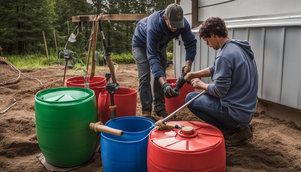 constructing rain barrels constructing rain barrels