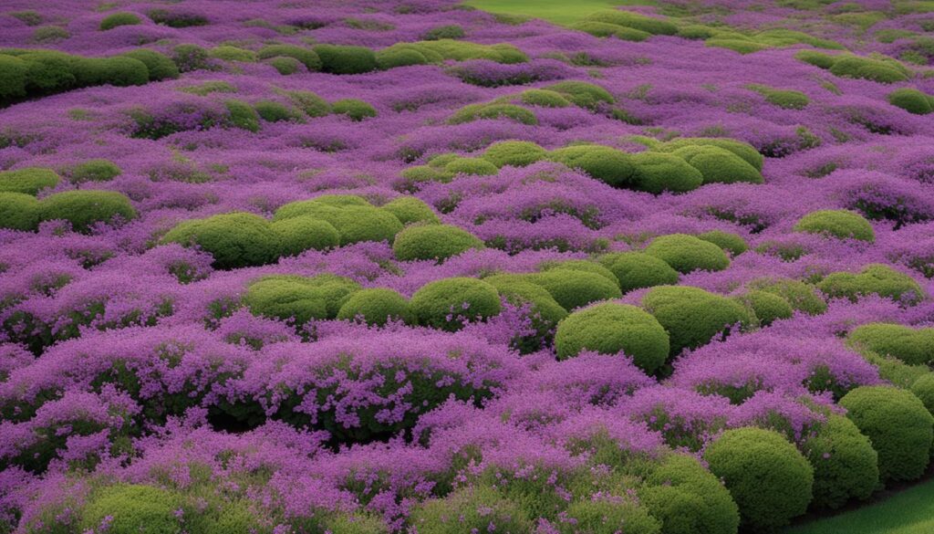 creeping thyme purple ground cover