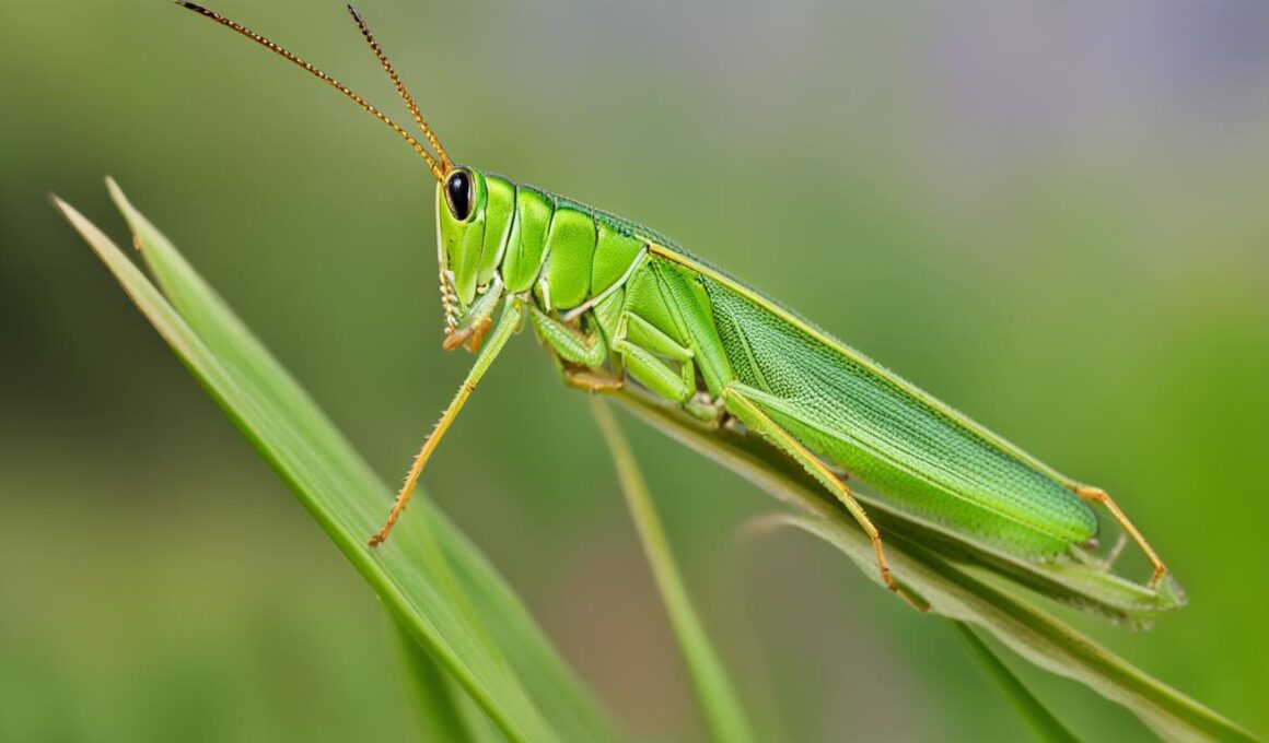 do grasshoppers eat grass