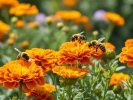 do marigold attract bees