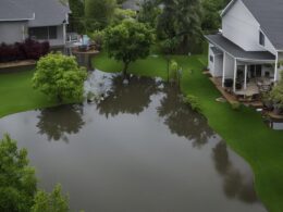 flood in backyard