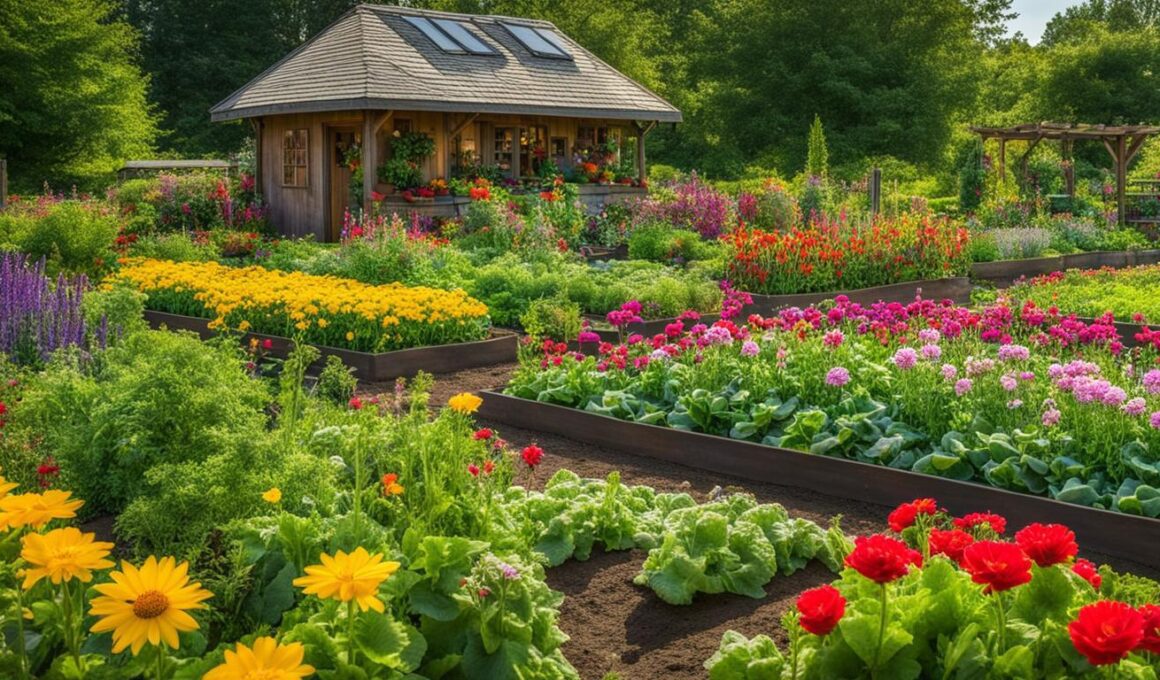 flower vegetable garden