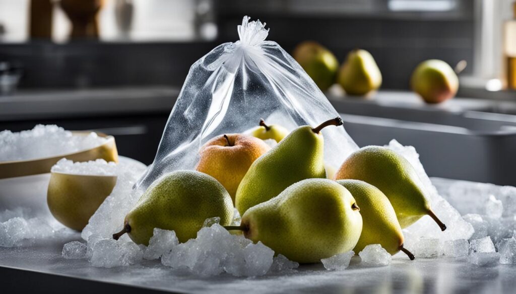 freeze pears