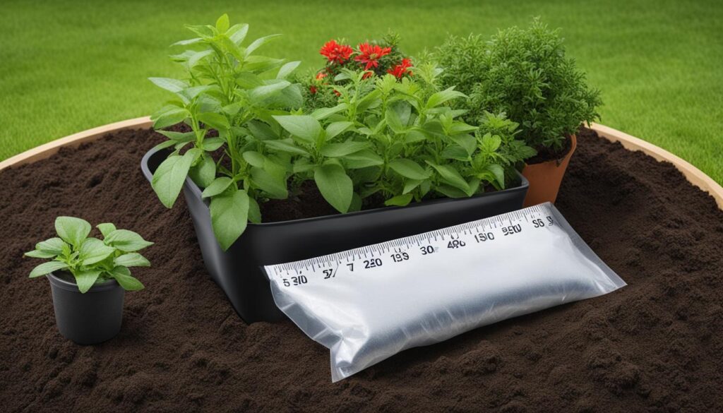 grow bag soil measurement tips