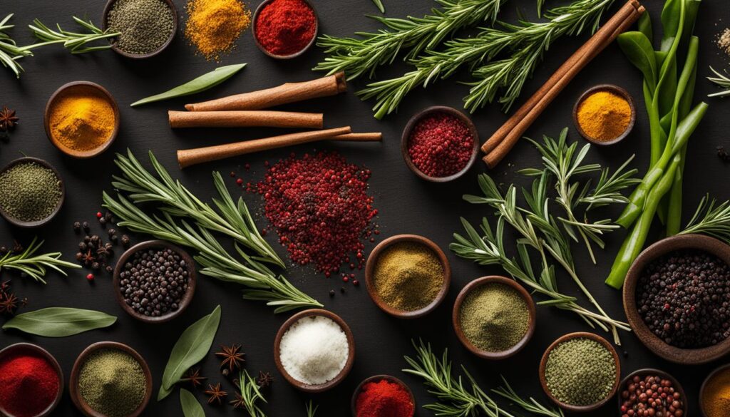 herbs and spices for meat