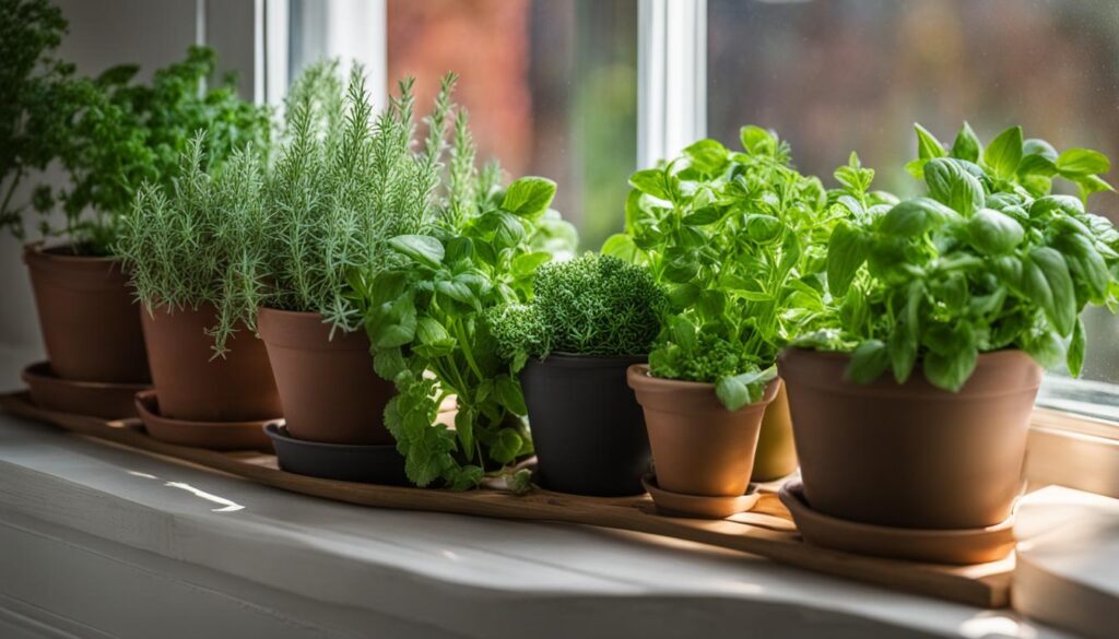 herbs suitable for container gardening