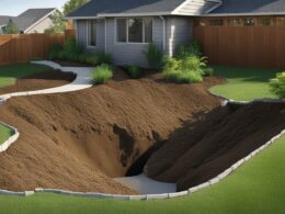 install french drain in yard