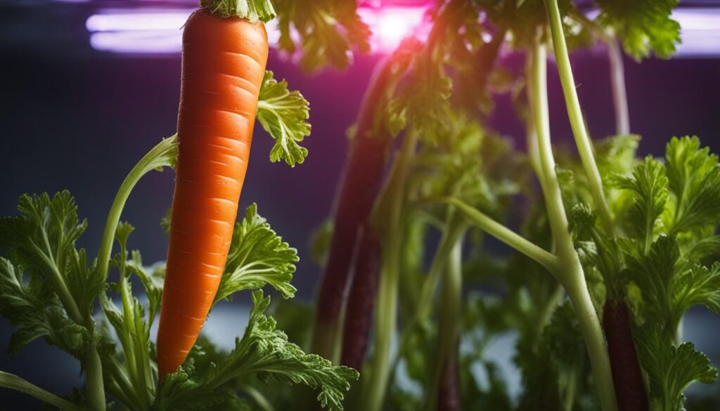 light requirements for hydroponic carrots