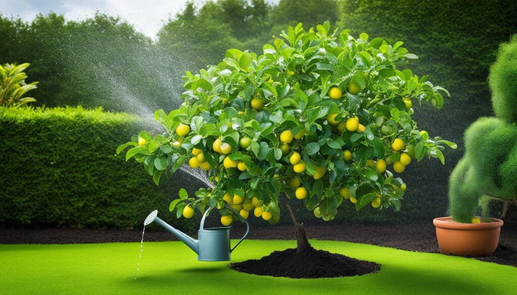 lime tree watering
