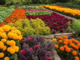 marigold vegetable garden