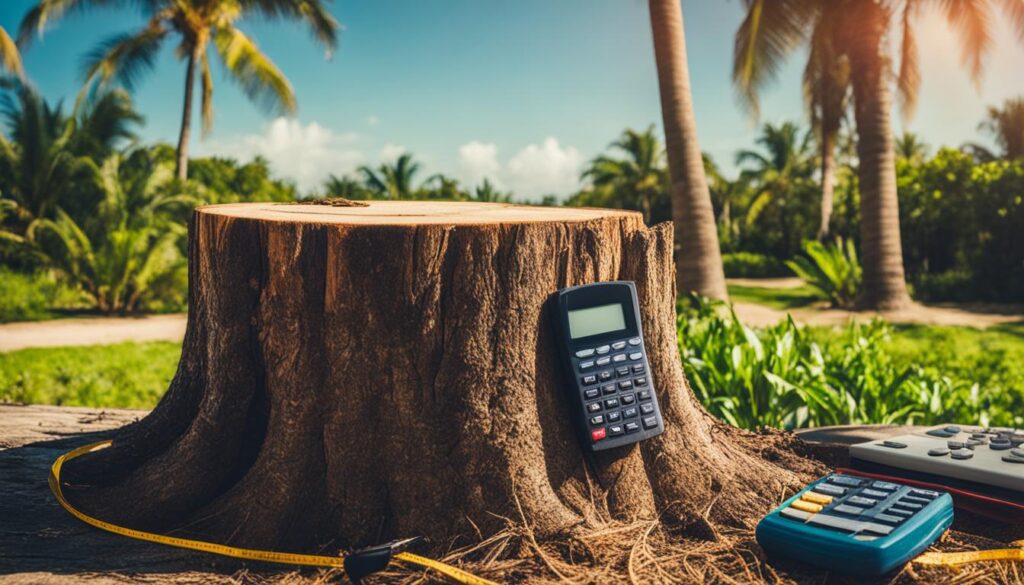 palm tree removal cost calculator