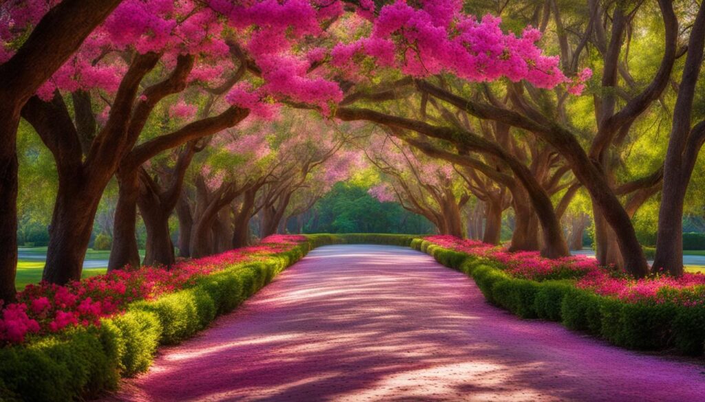 pink flowering trees in Florida