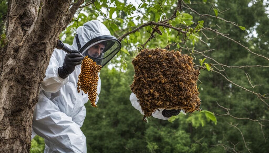 professional hornet nest removal