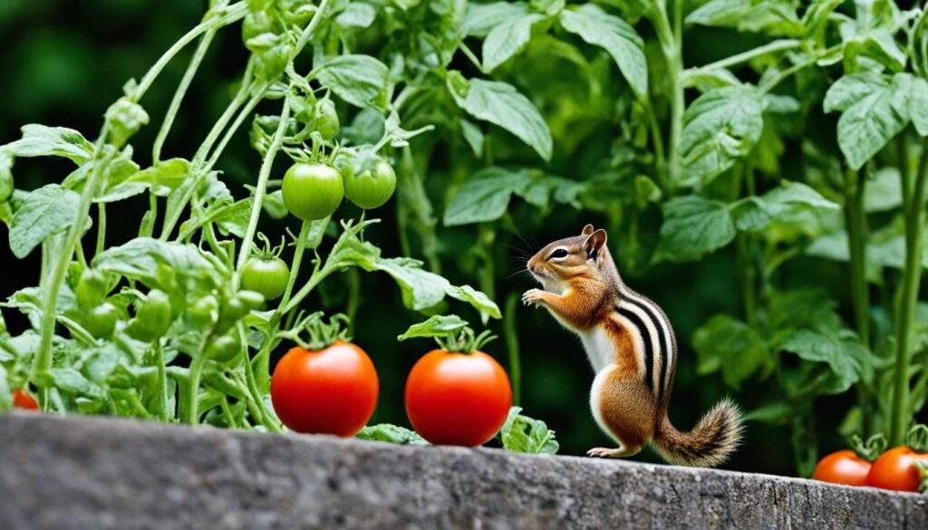 protect tomato plants from chipmunks