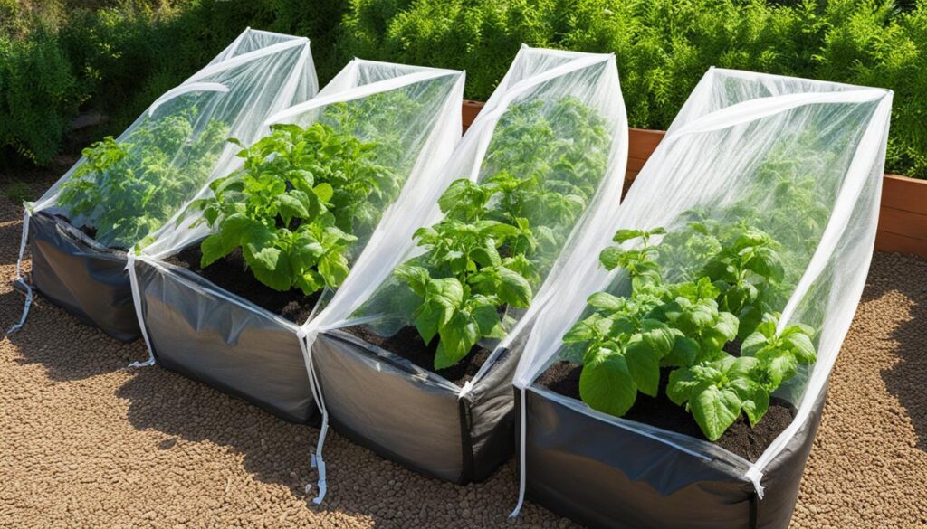 protecting grow bags from extreme temperatures