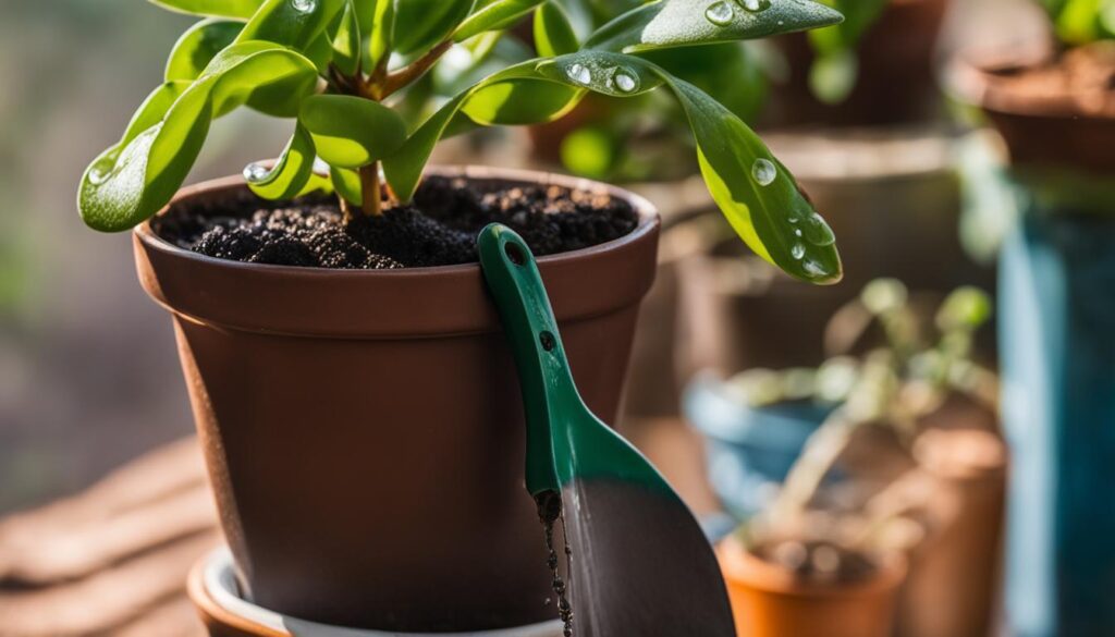 repotted jade plant care