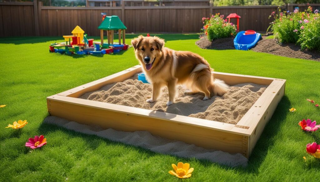 sandbox for dogs