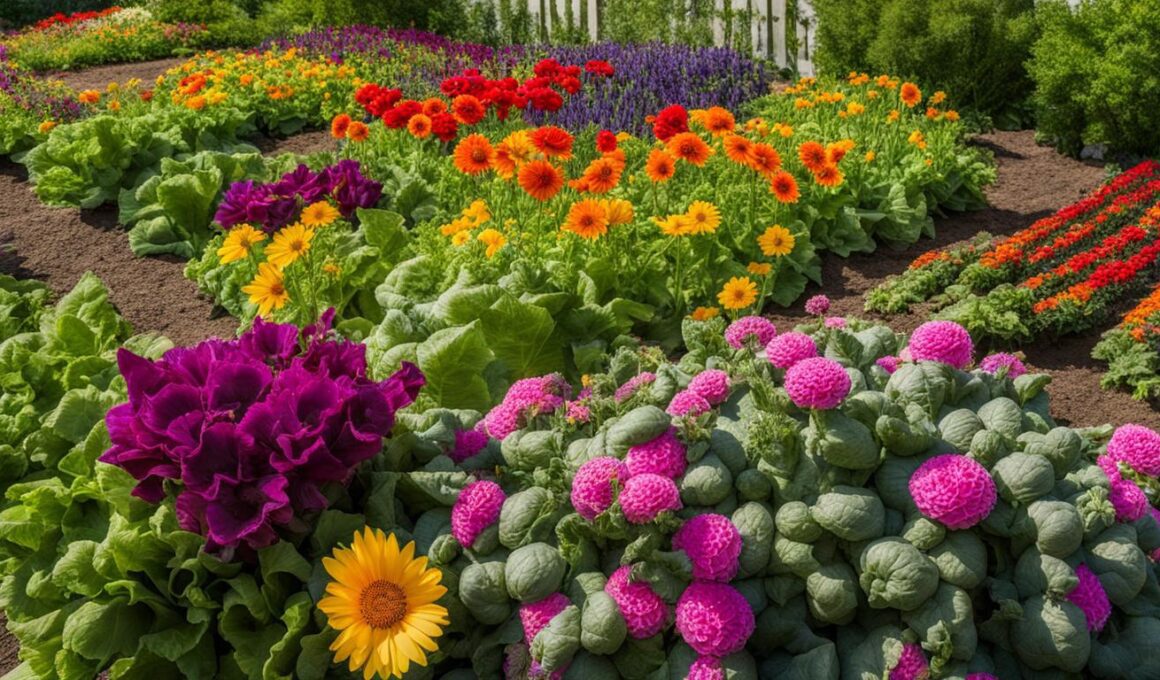 should i plant flowers in my vegetable garden