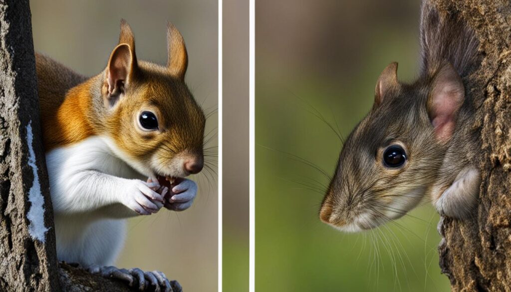 similarities between squirrels and rats
