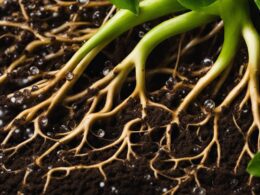 soak roots in hydrogen peroxide
