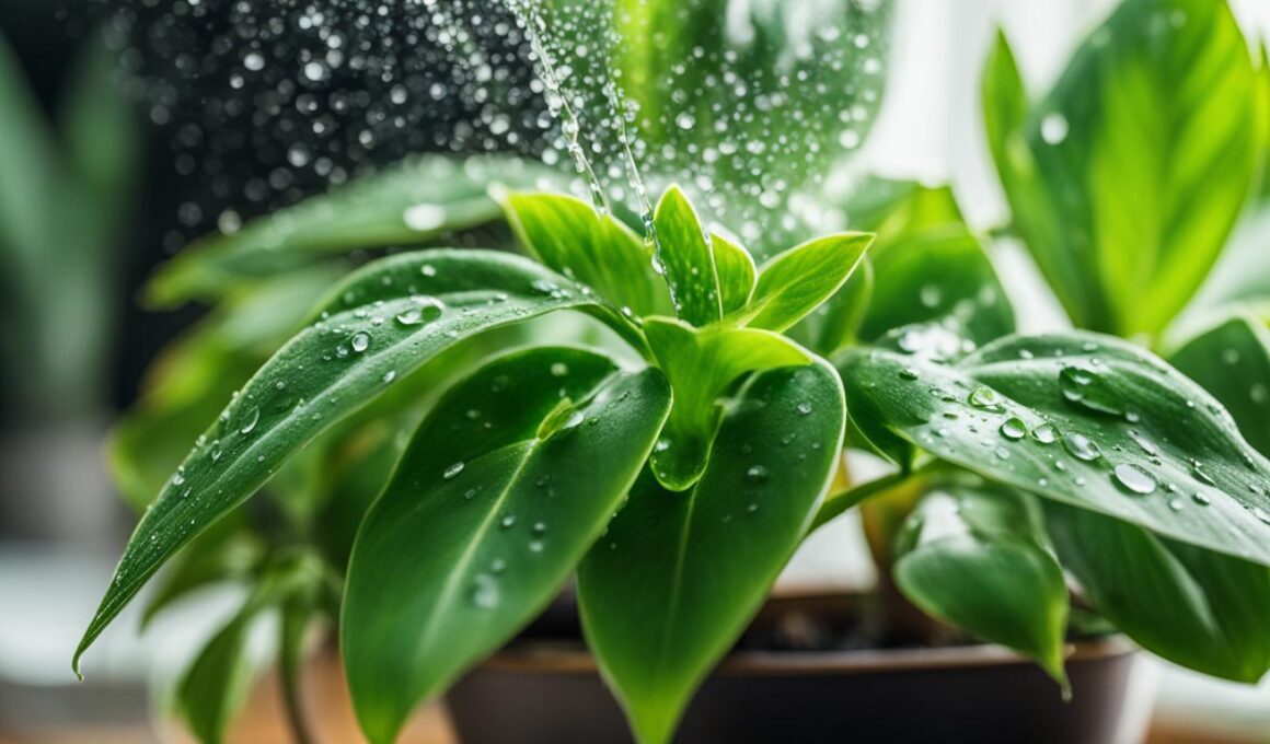 spray indoor plants