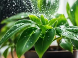 spray indoor plants