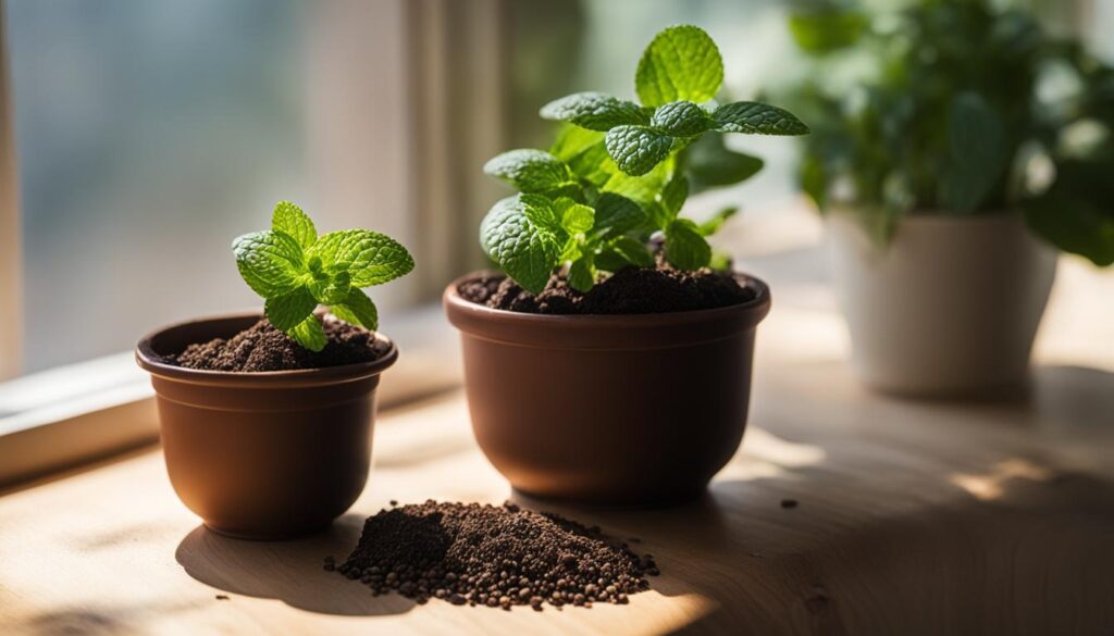 starting mint seeds indoors and outdoors