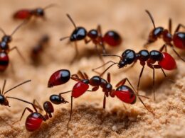 tiny red ants