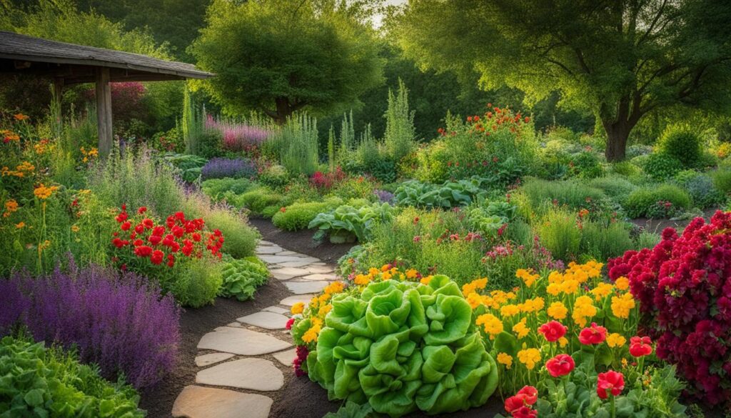 tips for planting flowers in vegetable garden