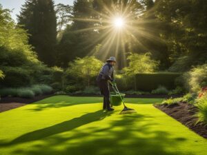 topdressing a lawn